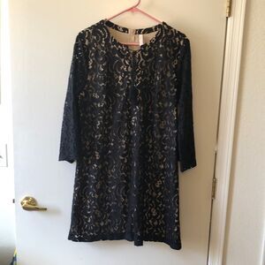 Xhilaration Lace Dress Size XL Gently Used Black